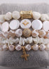 Boho Bracelet, RH Bracelet Set, Cubic Zircon Ball, Natural Stones Ball